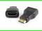Adapter HDMI - mini hdmi gniazdo wtyk GOLD HQ