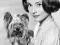 Audrey Hepburn Pies Yorkshire Terrier Plakat