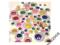 oczka ruchome kolorowe-  75 sztuk