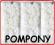 POMPONY pomponiki AKRYL biale  24szt zdobienia