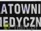 Naszywka RATOWNICTWO MEDYCZNE 30x10cm z rzepem