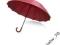Parasol manualny długi czerwony 16 paneli 4154.05