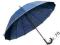 Parasol manualny długi granatowy 16 paneli BC37030