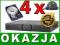 ZESTAW DO MONITORINGU DVS 3104 + 4 X KAMERA GL105