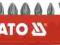 GROTY DO WKRĘTARKI PH3x25mm 1/4" 10 szt  YT-