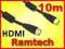 KABEL HDMI-HDMI 10M GOLD -=NAGRODZONY=- FILTR X2