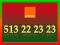 _____ 513 22 23 23 _____ Super Numer Orange F.Vat