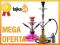 Mega Fajka WODNA CZARNA ZŁOTA gratis SHISHA PĄCZEK