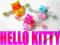 SPINKI DO WŁOSÓW 3 sztuki Sprężynki Hello Kitty