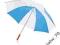 Parasol manualny typu golf biały niebieski 840.029