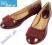 Półbuty lakierki balerinki  buty bordo NOWOŚĆ 39