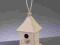 DOMEK DLA PTASZKÓW drewniany decoupage