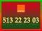 _____ 513 22 23 03 _____ Super Numer Orange F.Vat
