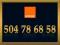 ZŁOTY NUMER _____ 504 78 68 58 _____  ORANGE F.VAT