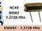 Kwarc 7,3728 MHz HC49 / U70 _____ 5 sztuk