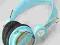 WESC Oboe Słuchawki Turkusowe Słuchawy Oldschool