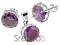 Srebrny komplet Violet fz079