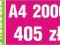 ULOTKI A4 2000 szt kreda 135g w 2 dni PROMOCJA