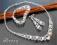 Komplet SWAROVSKI  perły kryształy ELEGANCKI ! 563