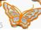 NAPRASOWANKA - MOTYL  - pomarańczowy
