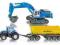 SIKU Zestaw Koparki z Traktorem