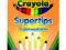 FLAMASTRY SUPERTIPS PASTELOWE 12 SZT. - CRAYOLA