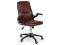 Obrotowy fotel biurowy NEPTUN brązowy eco skórTILT