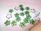 KWIATKI AKRYLOWE ZIELONE 10szt KWIATEK Z AKRYLU