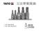 YATO_PROFI Klucze SPLINE M5-M12, 5cz. YT-0433