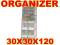 WISZĄCY ORGANIZER DO SZAFY 6 PÓŁEK 30x30x120cm