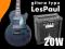 GITARA LES PAUL BLACK MAT PIEC MP3 USB PILOT RATY