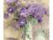 Plakat obraz 40x50cm WGX-3818 VASE OF LILAC FLOWER