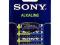 Bateria SONY AA LR06 1,5 V Alkaliczna 4 szt. FVAT