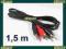 KABEL PRZEWÓD JACK 3,5 - 2x CHINCH RCA 1,5 m