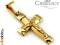 SUPER Złoty krzyżyk z Jezusem alleZloto_pl