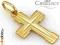 SUPER złoty krzyżyk TANIO!!!  AlleZloto_pl
