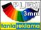 PLEXI przeźroczysta EX - FORMATKI grubość 3mm