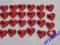 Przyklejki z drewna SERCE DUŻE+biedronka scrap !