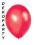 BALONY 10 cali metalizowane balon CHERRY RED