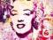 Marilyn Monroe City Collage - plakat 40x50cm