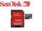 SanDisk MicroSDHC 2 + ADAPTER SD