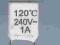 Bezpiecznik termiczny 120 st.C  1A