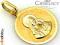 Złoty MEDALIK Z MATKĄ BOŻĄ  AlleZloto_pl