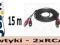 Kabel 2 wtyki RCA - 2 wtyki RCA __ 15m