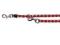 TX-14353 Smycz regulowana S-M, 2m/12mm CZERWONO-SR