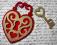 [AsHobby]Scrapki-KŁÓDKA /SERCE W CZERWIENI