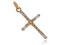 Złoty krzyżyk z cyrkoniami nakomunie pr. 585 gw180