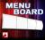Kaseton menu menuboard board LED do baru 75x75cm