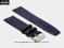 pasek do zegarka  24 mm  DILOY 366.24.5 GRANATOWY