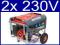 AGREGAT PRĄDOTWÓRCZY GENERATOR PRĄDU 2X 230V 5,5KW